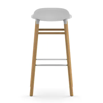 Form 吧台椅 橡木腿 - 白色 - Normann Copenhagen