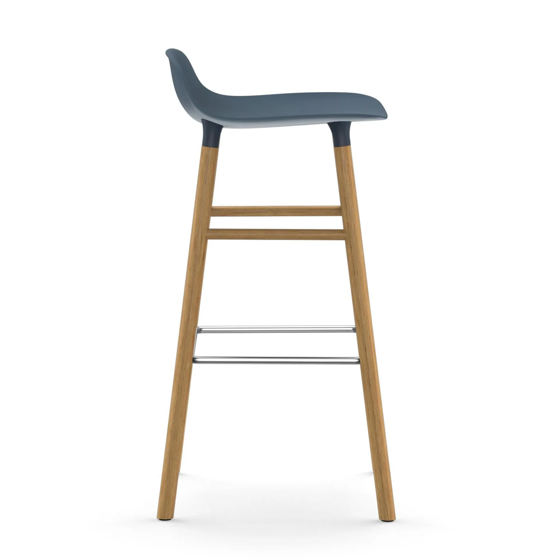 Form 吧台椅 橡木腿, 蓝色 Normann Copenhagen