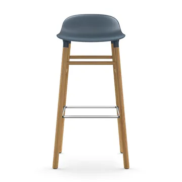 Form 吧台椅 橡木腿 - 蓝色 - Normann Copenhagen