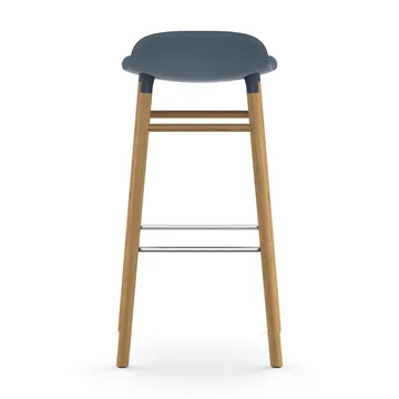 Form 吧台椅 橡木腿 - 蓝色 - Normann Copenhagen