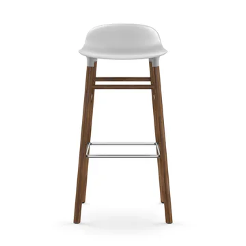 Form 吧台椅 胡桃木腿 - 白色 - Normann Copenhagen