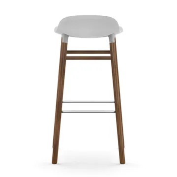 Form 吧台椅 胡桃木腿 - 白色 - Normann Copenhagen