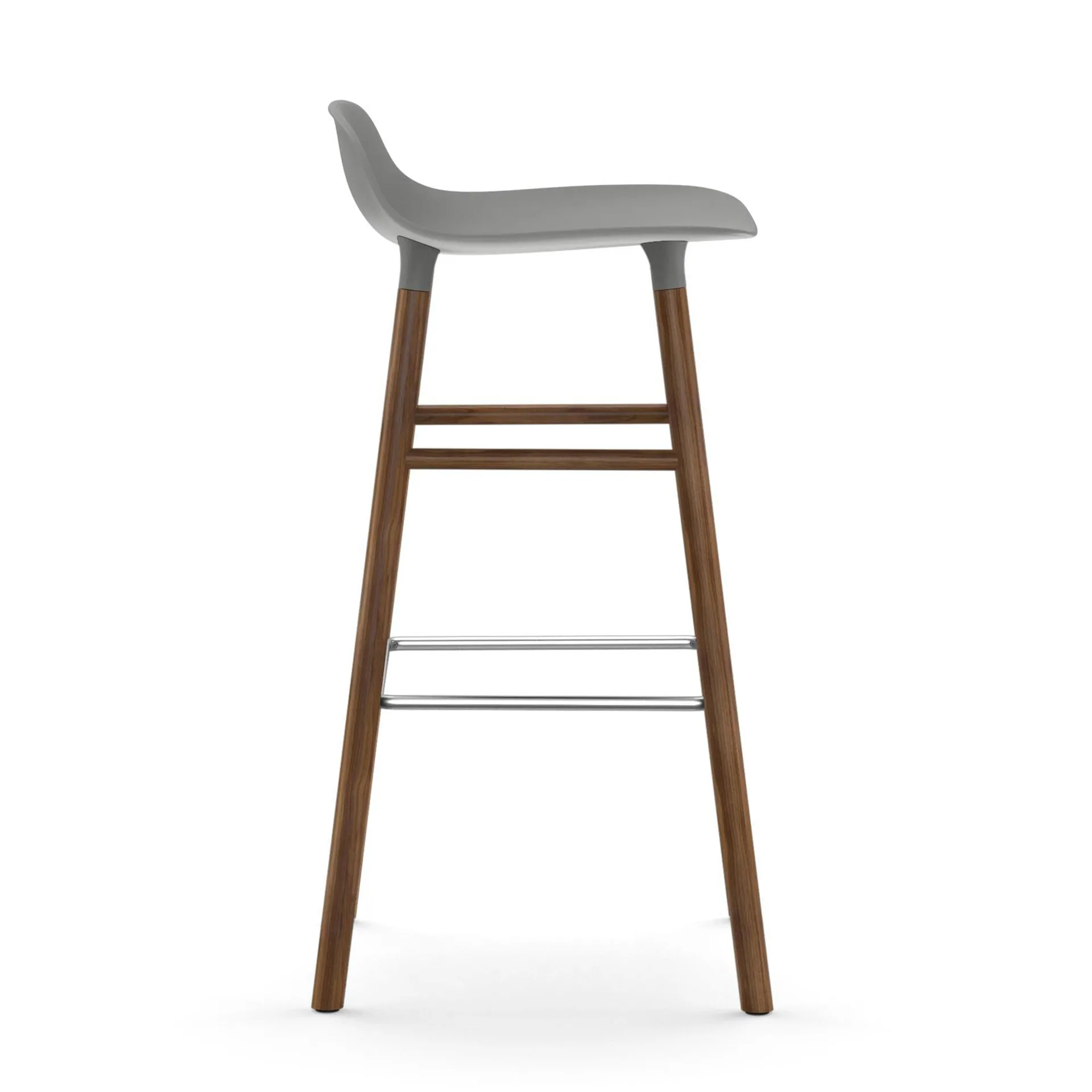 Form 吧台椅 胡桃木腿, 灰色 Normann Copenhagen