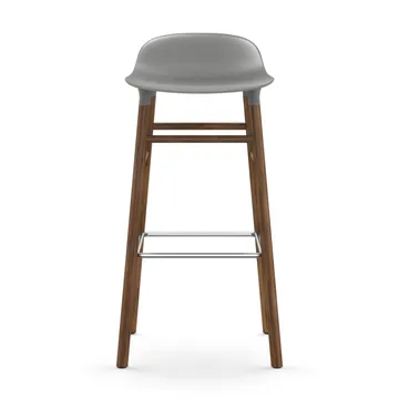 Form 吧台椅胡桃木腿款 - 灰色 - Normann Copenhagen