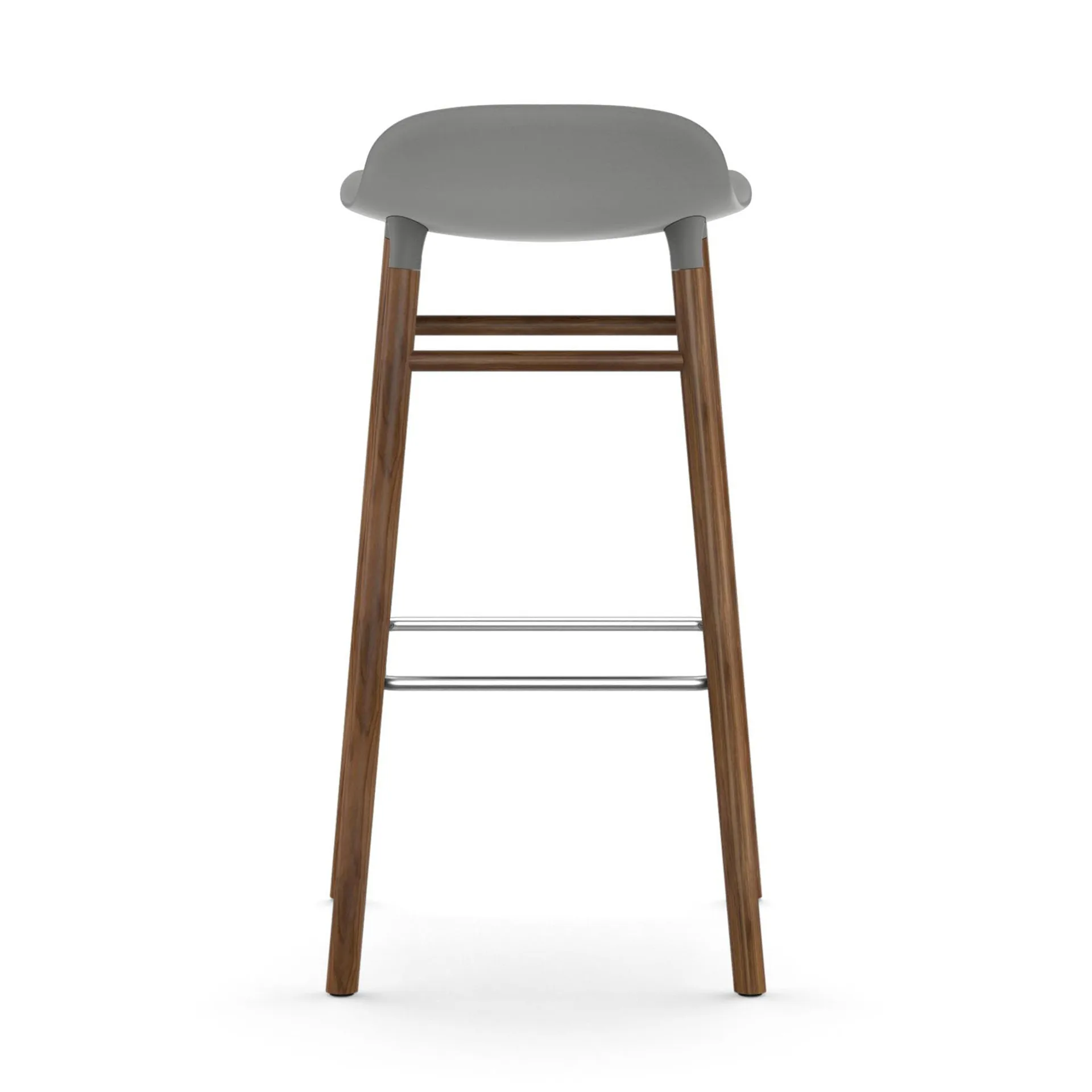 Form 吧台椅胡桃木腿款, 灰色 Normann Copenhagen