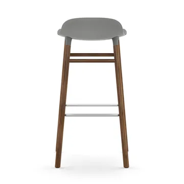 Form 吧台椅胡桃木腿款 - 灰色 - Normann Copenhagen