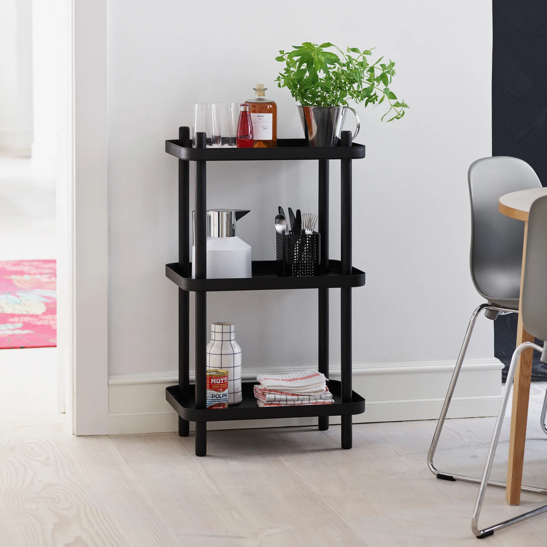 Geo vacuum jug, 白色-银色 Normann Copenhagen