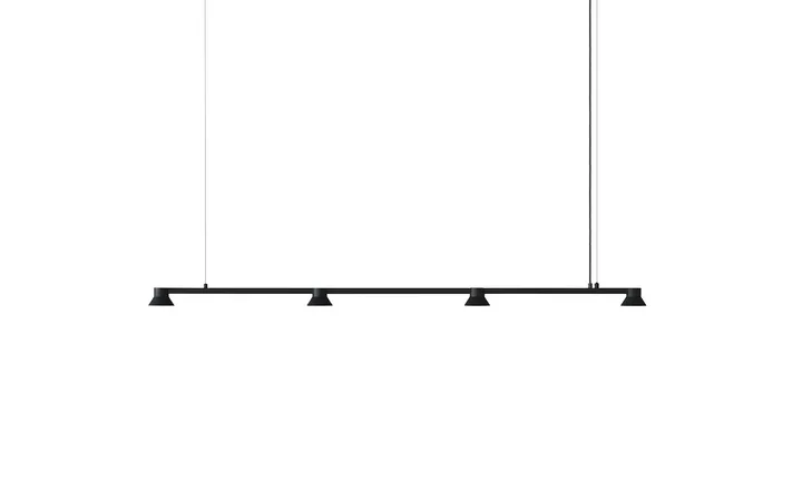 Hat Linear大号吊灯北欧线性灯 - 黑色 - Normann Copenhagen