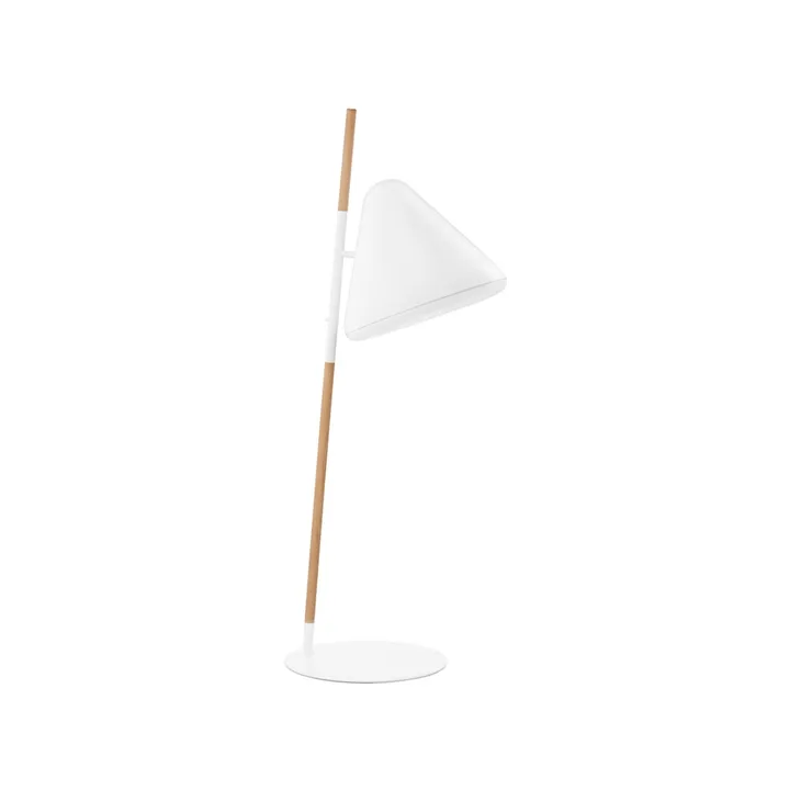 Hello 落地灯 - 白色_榉木支腿 - Normann Copenhagen