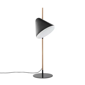Hello 落地灯 - 白色_榉木支腿 - Normann Copenhagen