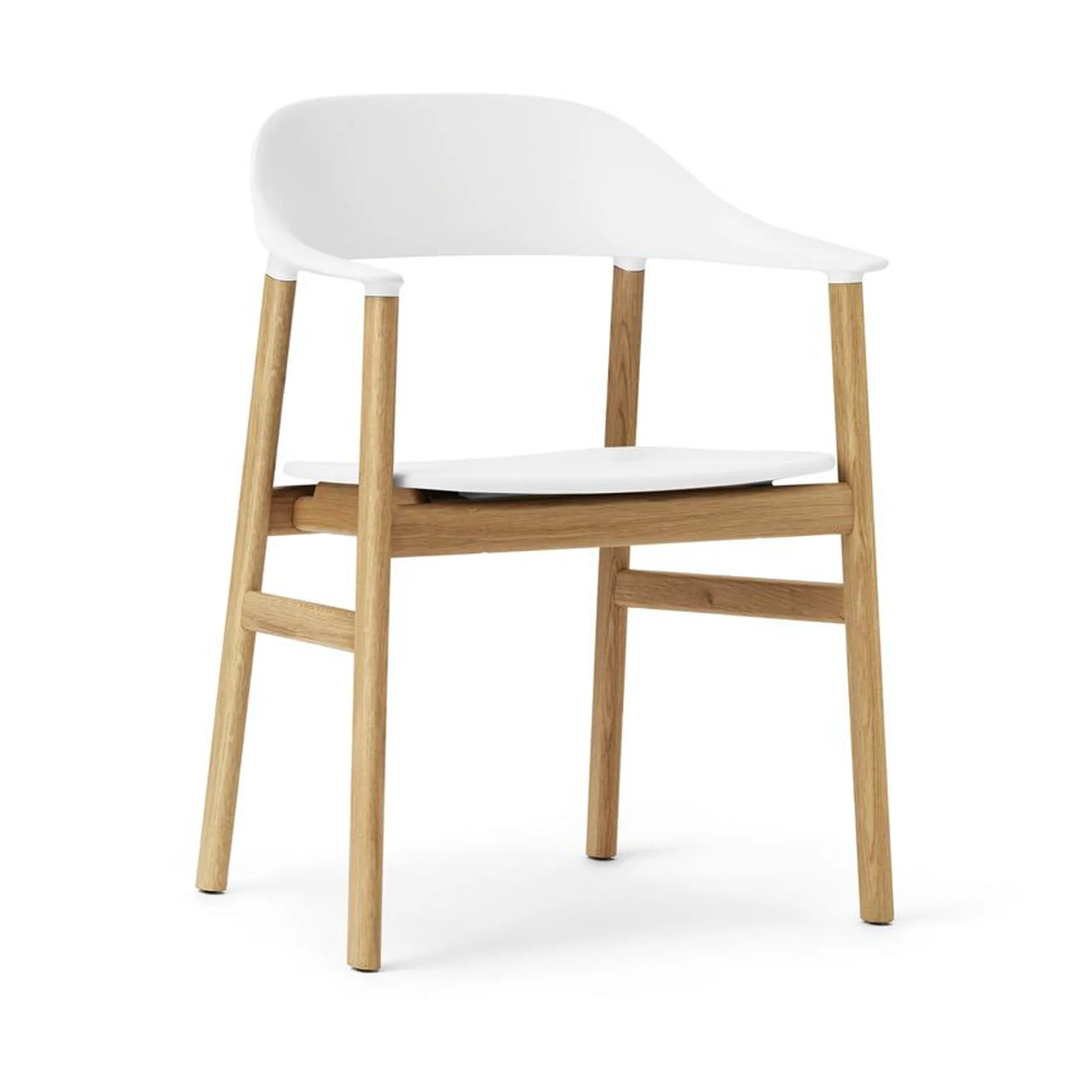 Herit armchair oak, 白色 Normann Copenhagen