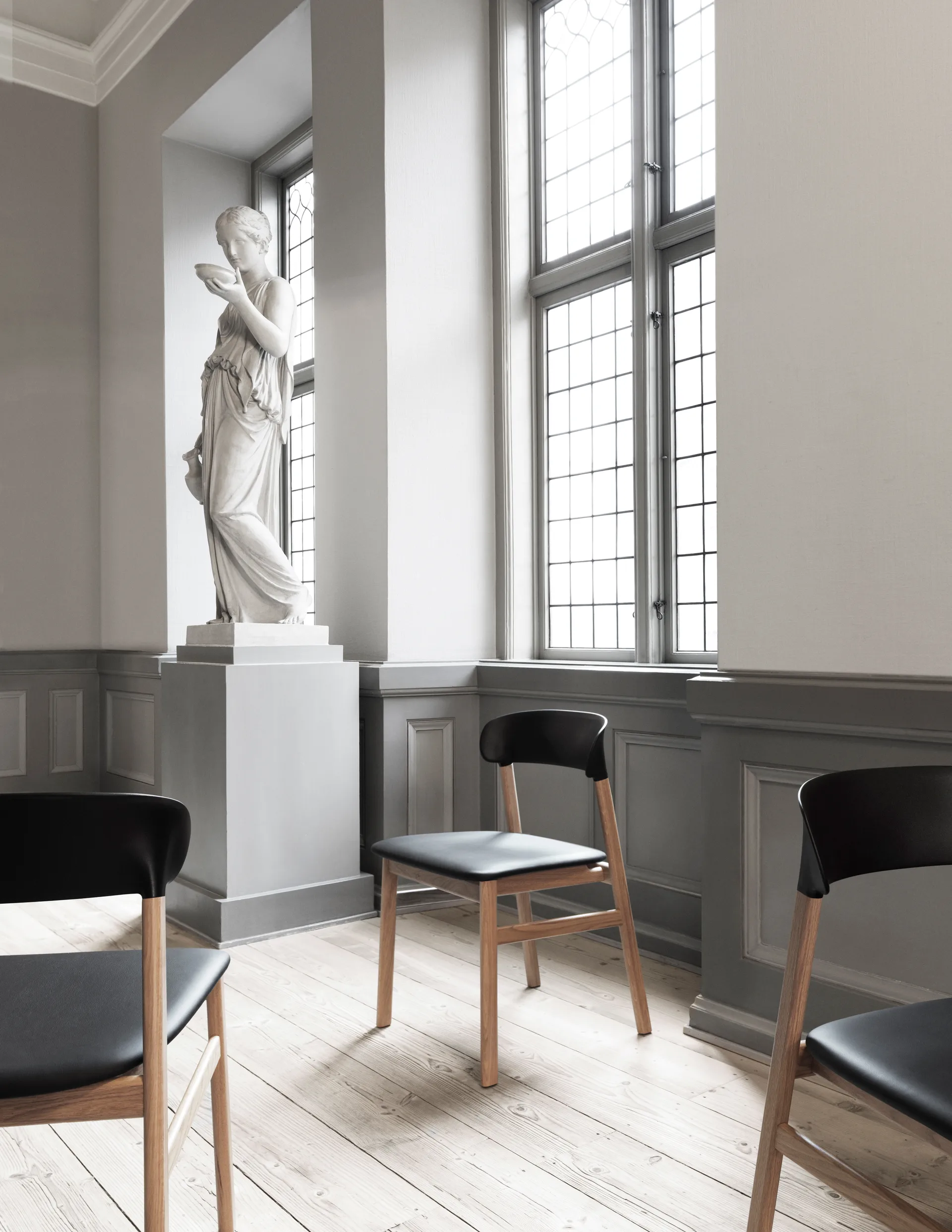 Herit armchair oak, 黑色 Normann Copenhagen