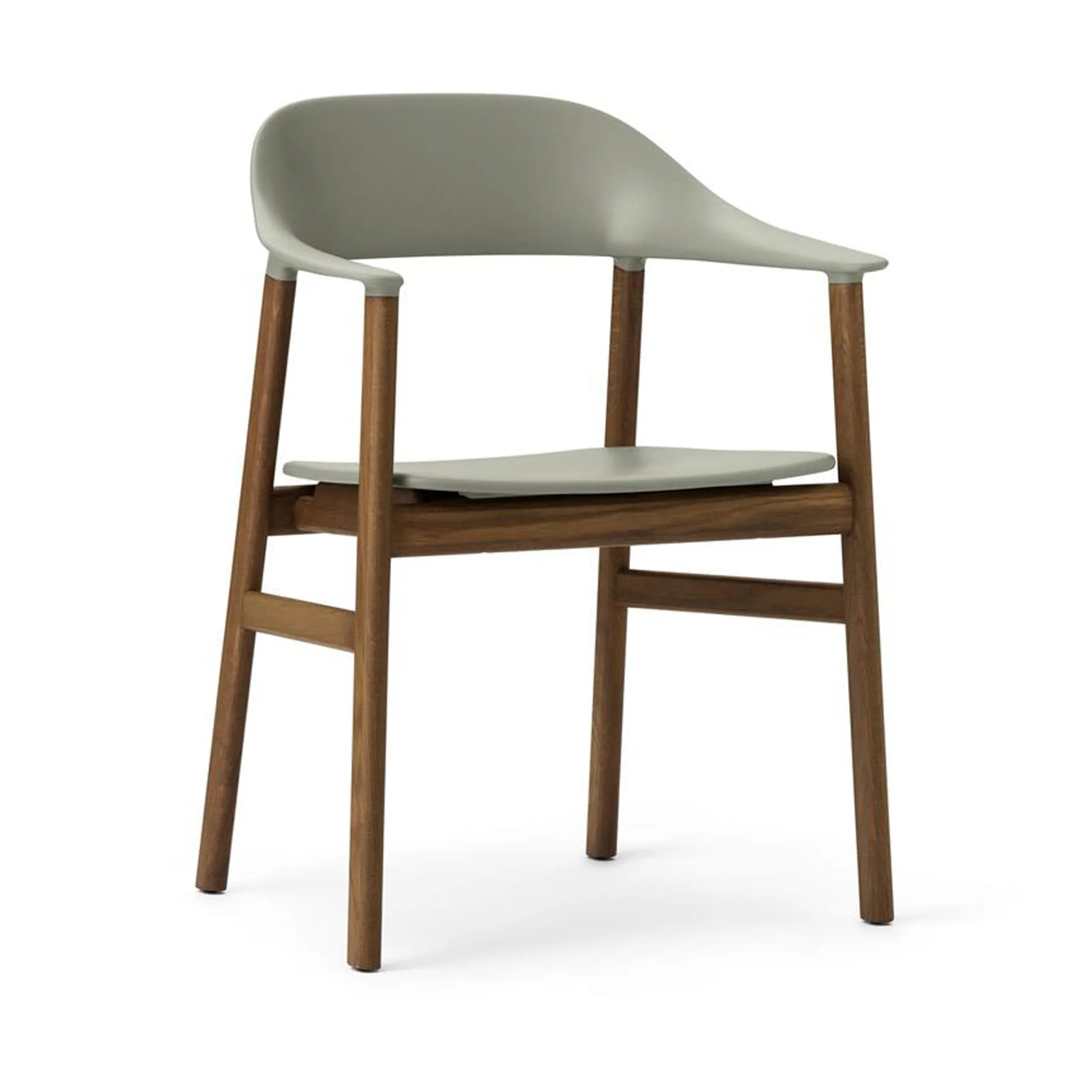 Herit armchair smoked oak, Dusty 绿色 Normann Copenhagen