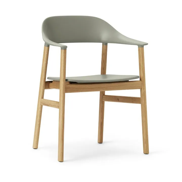 Herit 橡木扶手椅 - 灰绿色 - Normann Copenhagen