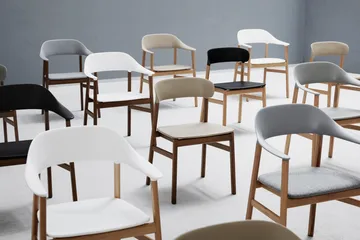 Herit 烟熏橡木扶手椅 - 白色 - Normann Copenhagen