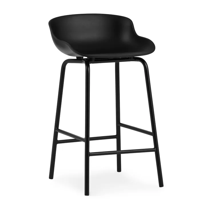 Hyg 吧台椅 金属腿65cm - 黑色 - Normann Copenhagen