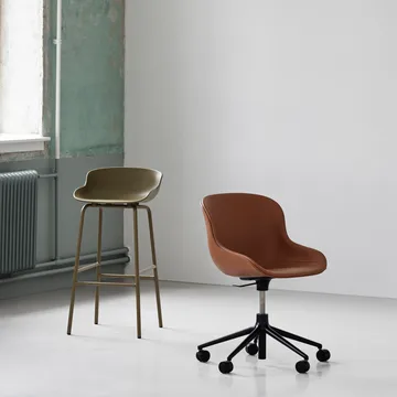 Hyg 吧台椅 金属腿65cm - 橄榄绿 - Normann Copenhagen