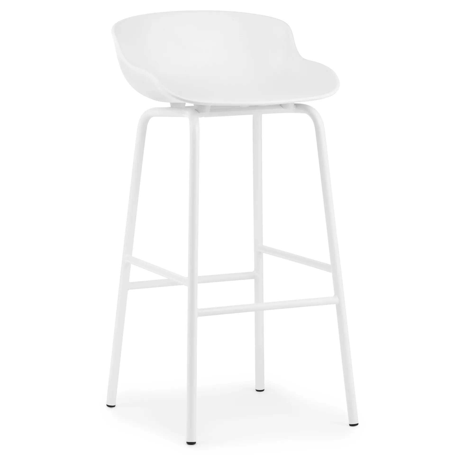 Hyg 吧台椅 金属腿75cm, 白色 Normann Copenhagen