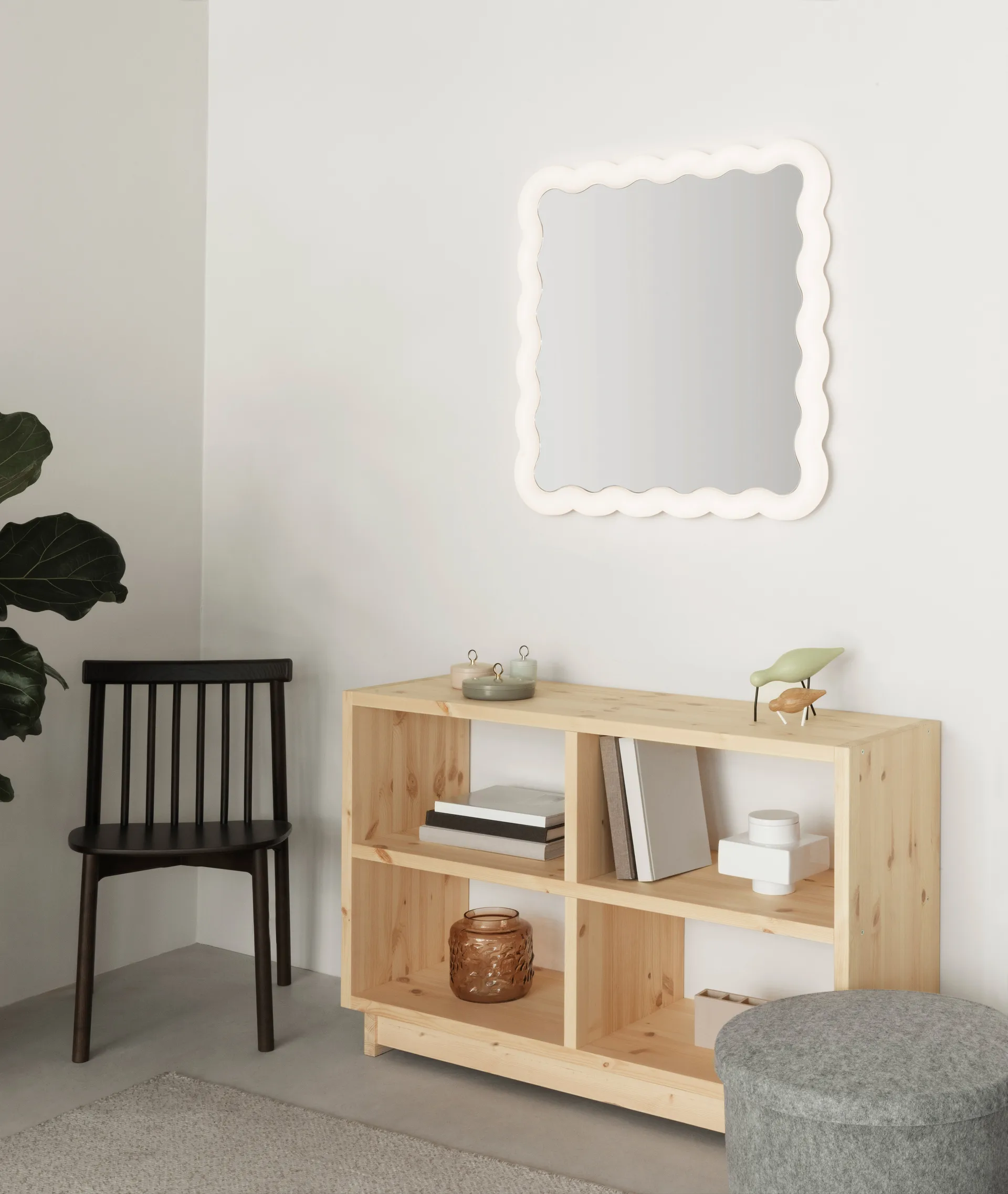 Illu 镜子 80x80 cm, White Normann Copenhagen