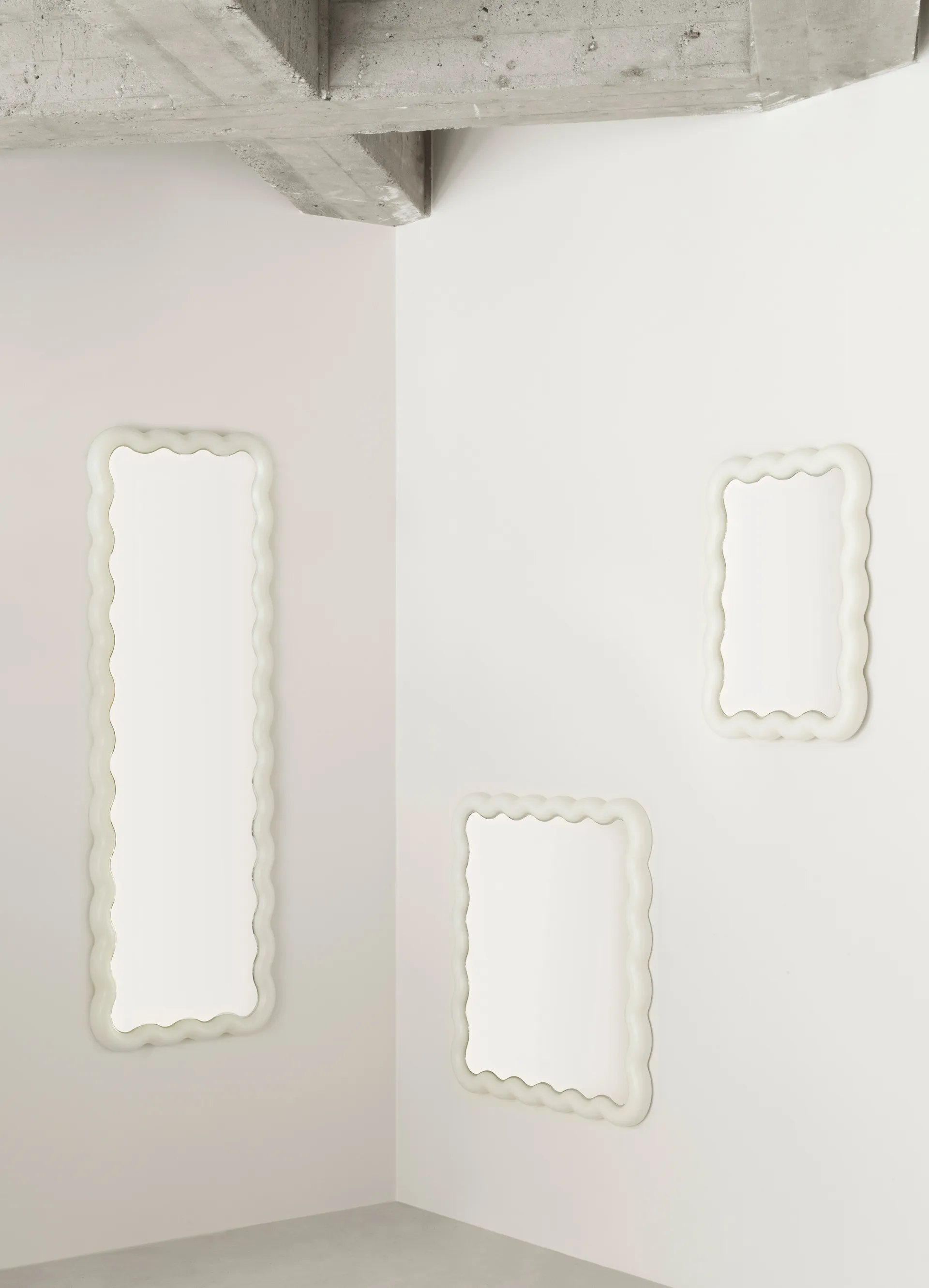 Illu 镜子 80x80cm, 白色 Normann Copenhagen