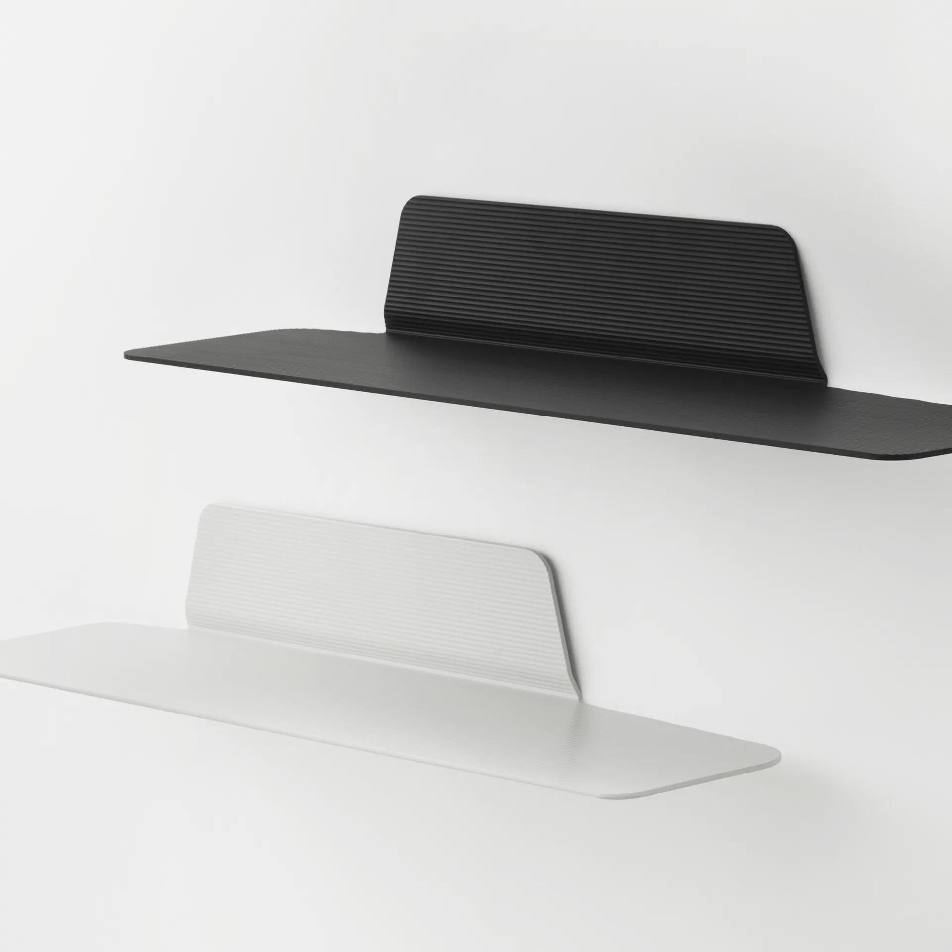 Jet 北欧简约风格置物架, 黑色_铝色_80cm Normann Copenhagen