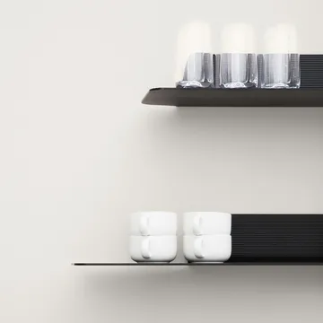 Jet 北欧简约风格置物架 - 黑色_铝色_80cm - Normann Copenhagen