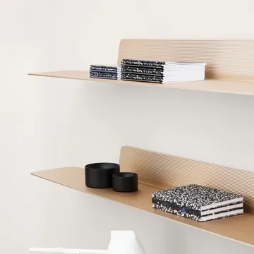 Jet 北欧简约风格置物架 - 黑色_铝色_80cm - Normann Copenhagen