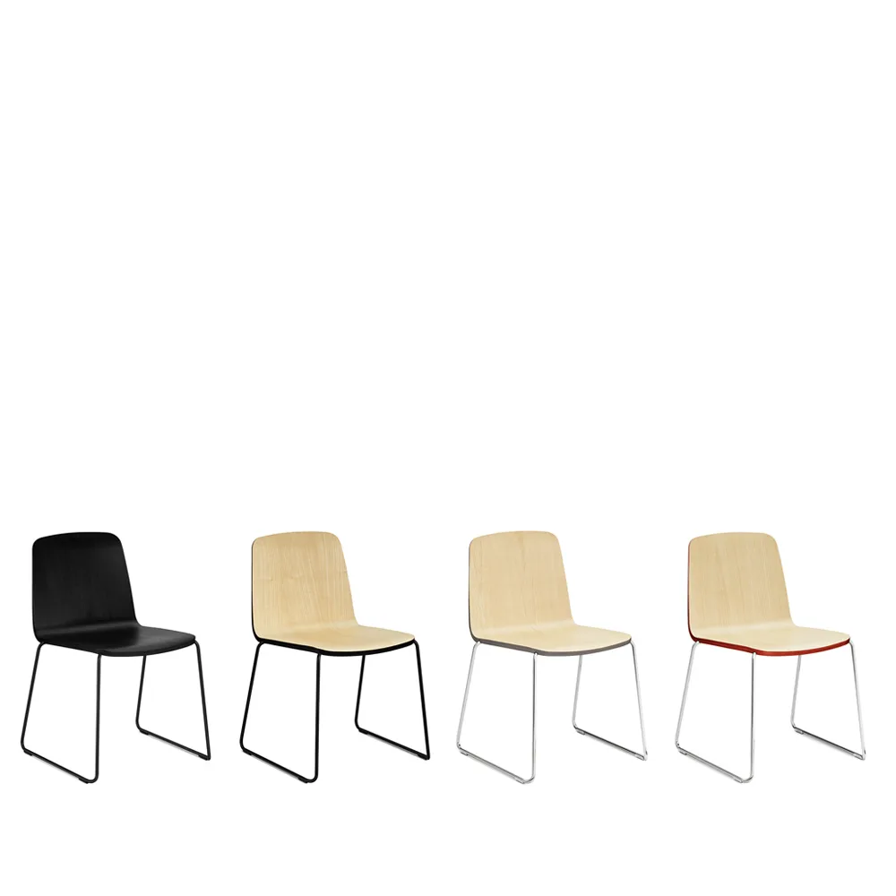 Just 北欧简约风格餐椅, 黑色_黑色_edge_黑色金属支架 Normann Copenhagen
