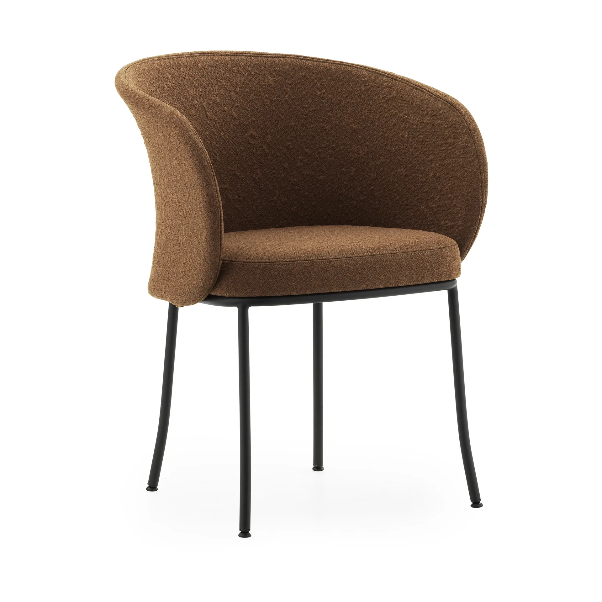 Knit 扶手椅, Brandy-黑色 steel Normann Copenhagen