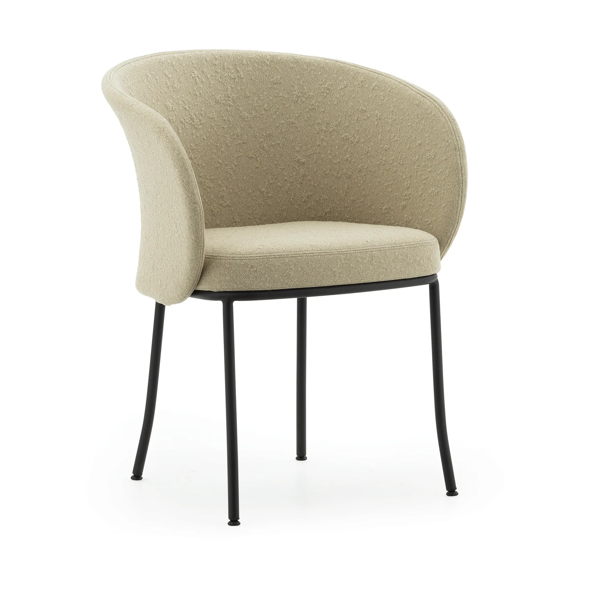Knit 扶手椅, 沙色-黑色 steel Normann Copenhagen