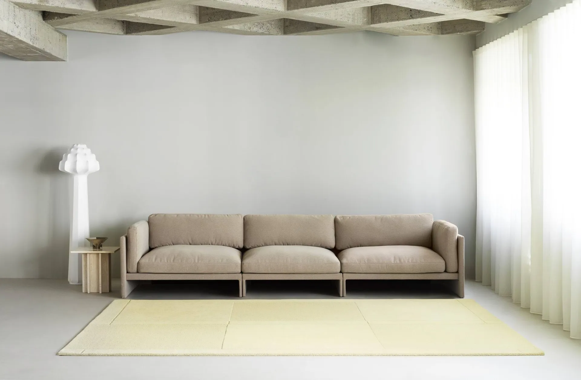 Level 羊毛地毯, 浅黄色_170x240cm Normann Copenhagen