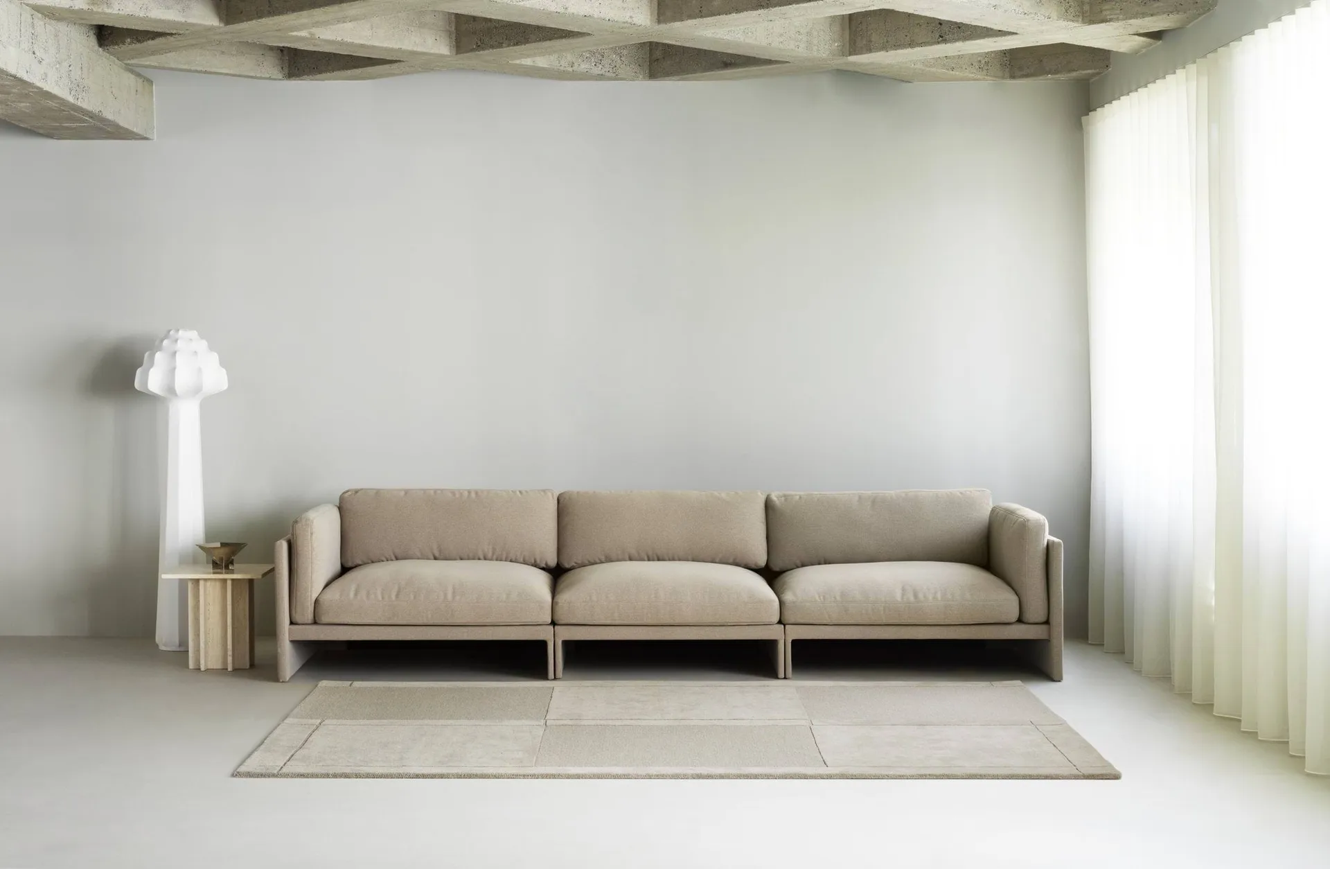 Level 羊毛地毯, 暖灰色_170x240cm Normann Copenhagen