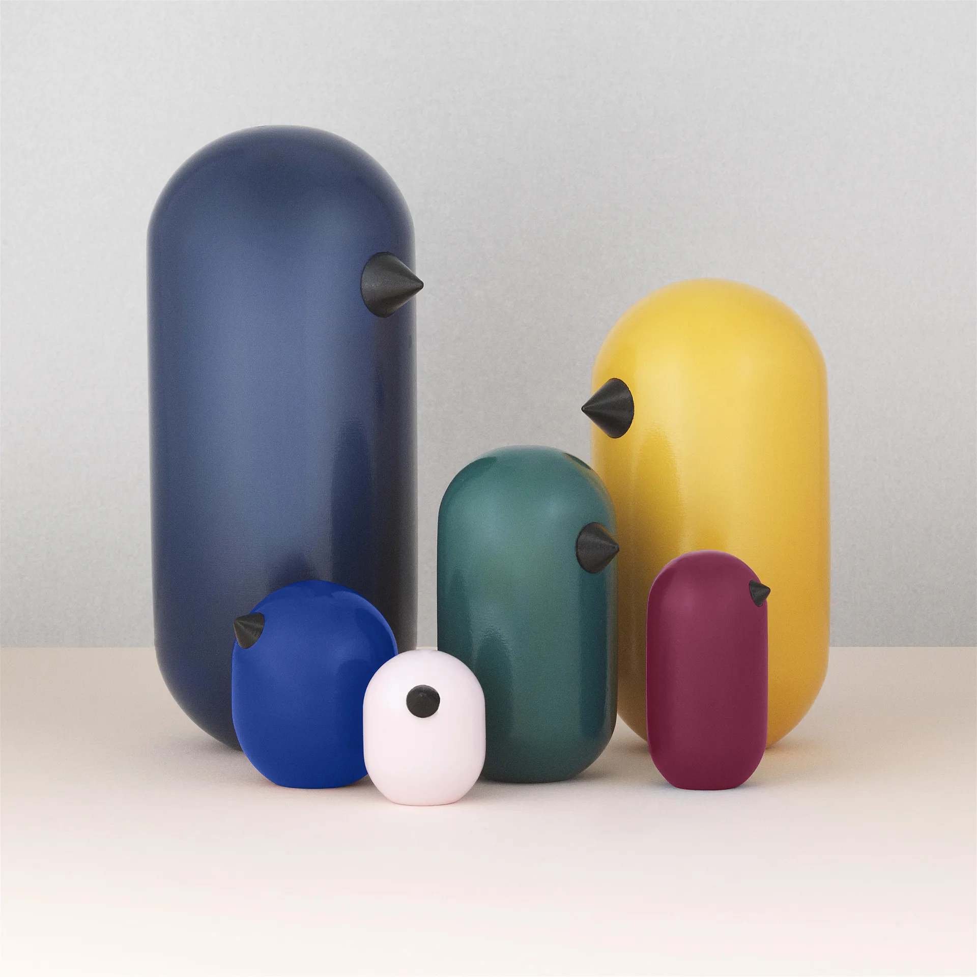 Little Bird 彩色款, 玫瑰色_3cm Normann Copenhagen