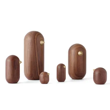 Little Bird 胡桃木造型摆件 - 5cm - Normann Copenhagen