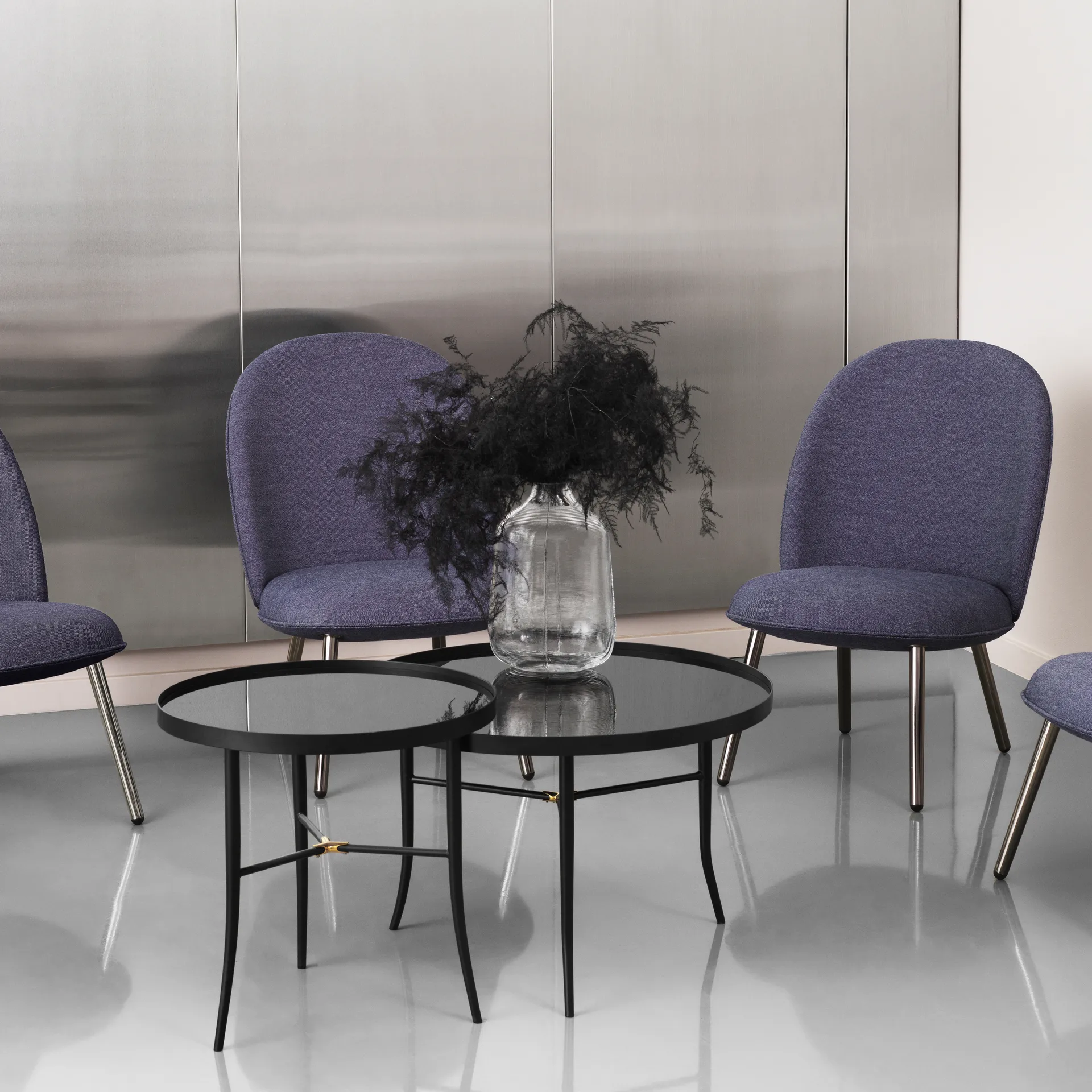 Lug 桌子 Ø68 cm, 黑色 Normann Copenhagen