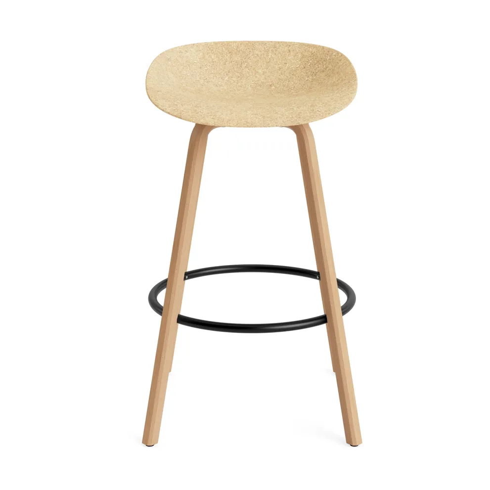 Mat 高脚凳 65cm, 大麻色_山毛榉_黑色钢材 Normann Copenhagen