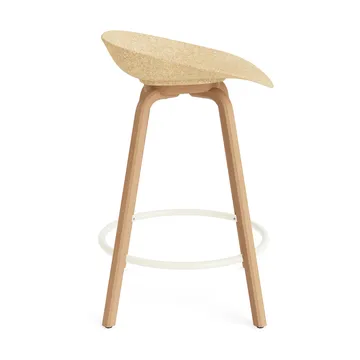Mat 高脚凳 65cm - 大麻色_山毛榉_奶油色钢材 - Normann Copenhagen