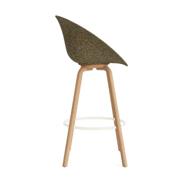 Mat 扶手椅 前饰面软包 75cm - Hallingdal 110_海藻色_山毛榉_奶油色钢材 - Normann Copenhagen