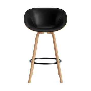 Mat 扶手椅 前饰面软包 75cm - Ultra 41599_麻色_山毛榉_黑色钢材 - Normann Copenhagen