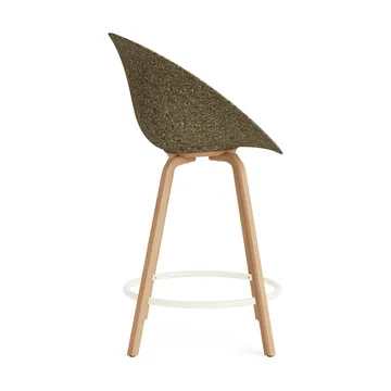 Mat Bar Armchair 前饰面软包 65cm - Hallingdal 110_海藻色_山毛榉_奶油色钢材 - Normann Copenhagen