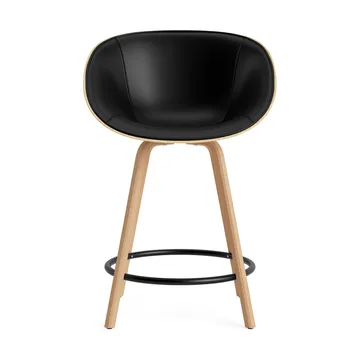Mat Bar Armchair 前饰面软包 65cm - Ultra 41599_麻色_山毛榉_黑色钢材 - Normann Copenhagen