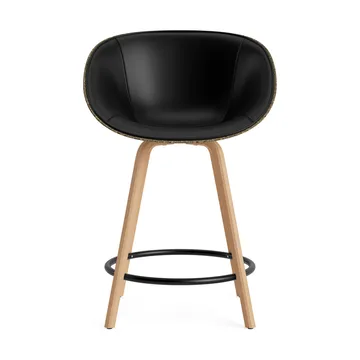 Mat Bar Armchair 前饰面软包 65cm - Ultra 41599_海藻色_山毛榉_黑色钢材 - Normann Copenhagen