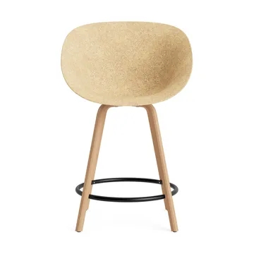 Mat Bar Armchair 扶手椅 65cm - 麻色_榉木_黑色钢 - Normann Copenhagen
