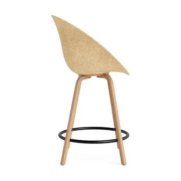 Mat Bar Armchair 扶手椅 65cm - 麻色_榉木_黑色钢 - Normann Copenhagen