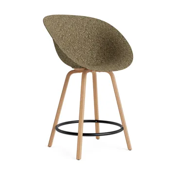Mat Bar Armchair 扶手椅 65cm - 海藻色_山毛榉_黑色钢材 - Normann Copenhagen