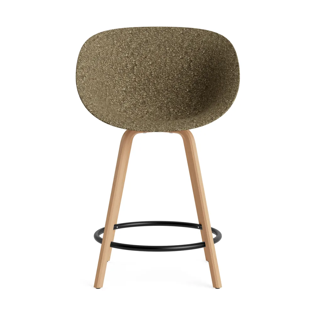 Mat Bar Armchair 扶手椅 65cm, 海藻色_山毛榉_黑色钢材 Normann Copenhagen
