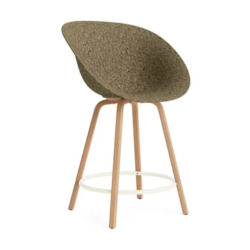 Mat Bar Armchair 扶手椅 65cm - 海藻色_山毛榉_奶油色钢材 - Normann Copenhagen