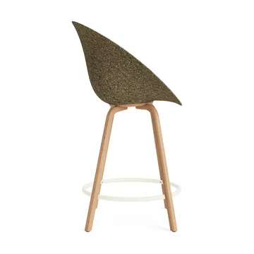 Mat Bar Armchair 扶手椅 65cm - 海藻色_山毛榉_奶油色钢材 - Normann Copenhagen