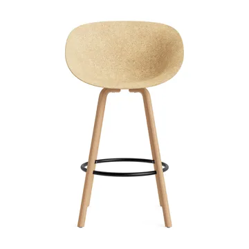 Mat Bar Armchair 扶手椅 75cm - 麻色_山毛榉_黑色钢材 - Normann Copenhagen