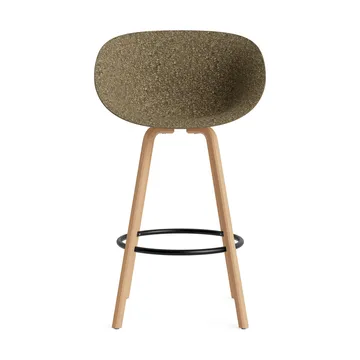 Mat Bar Armchair 扶手椅 75cm - 海藻色_山毛榉_黑色钢材 - Normann Copenhagen